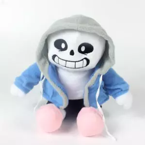22cm Undertale Skeleton Monster Sans Plush Stuffed Toy Video Game Kids Gift AU - Picture 1 of 6