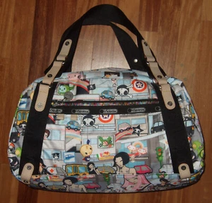 LeSportsac x TOKIDOKI "Gioco" 2006 Citta duffle shoulder bag NWOT RARE NEW - Picture 1 of 18