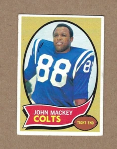 Tarjeta de fútbol americano Topps 1970 #62 John Mackey Baltimore Colts EX+ miembro del Salón de la Fama - Imagen 1 de 2