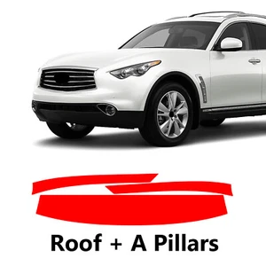 Roof+A Pillars PreCut Paint Protection Film For INFINITI FX50 BASE 2009-2013 - Picture 1 of 6