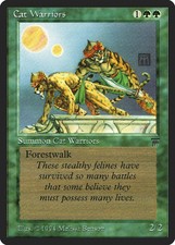 Cat Warriors Legends NM Green Common MAGIC THE GATHERING MTG CARD ABUGames