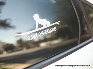 Baby on Board Cute Vinyl Car Truck Decal Window Kid in Car Sticker Vehicle Sings - Picture 1 of 3