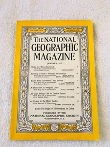 National Geographic January 1955 Sicily Florida's Western Waterway High Andes - Imagen 1 de 1