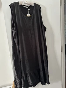 🩷TAKING SHAPE (VIRTUELLE) BLACK SLEEVELESS DRESS SIZE 28 RRP $110. - Picture 1 of 7