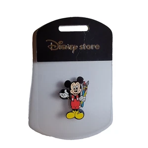Disney Store UK 2001 Bobble Head Mickey w/Paint Brushes Pin 6343 - Picture 1 of 4