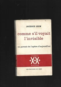 As S'Il Saw L'Invisible One Portrait Of the Apostle Today Loew Dedicac - Picture 1 of 12