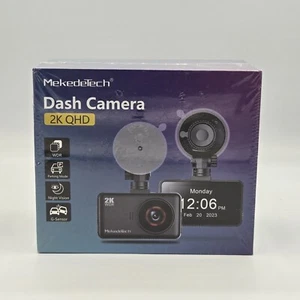 NEU MekedeTech 2K Auto Dashcam für Autos 3" Display Armaturenbrett Kamera VERSIEGELT - Bild 1 von 3