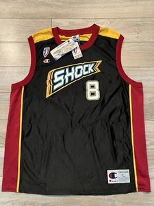 Detroit Shock Jen Jennifer Azzi WNBA Champion Basketball Jersey Large L New - Picture 1 of 3