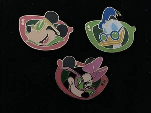 Goofy Minnie & Mickey Sunglasses, WDW Cast Lanyard Disney THREE Pins - Picture 1 of 1