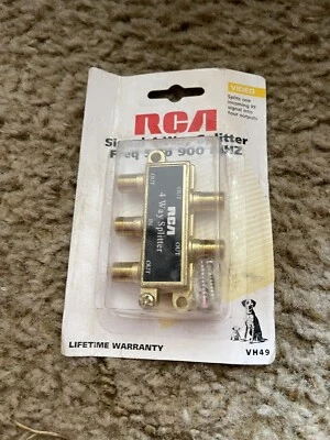 RCA 4-Way Signal Splitter Model vh49 Freq 5 to 900 MHZ - Image 1 of 4