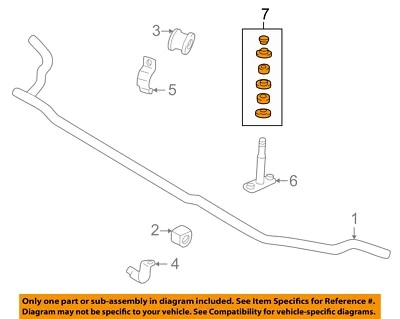 MITSUBISHI OEM Montero Sport Front Stabilizer Sway Bar-Link Bushing MR296507 - Image 1 of 2