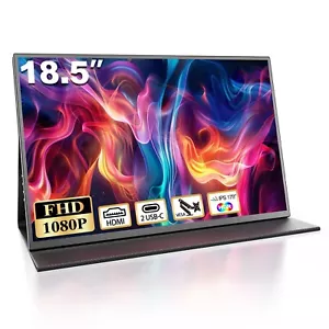 18,5 Zoll Portable Monitor FHD IPS 1080P Laptop-Monitor,mit VESA,USB C, HDMI - Bild 1 von 7