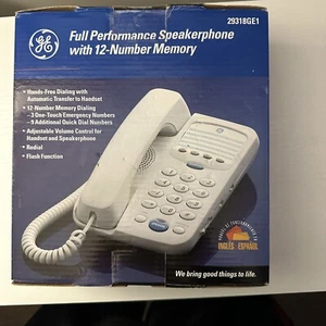 General Electric Telephone Full Performance Speakerphone 12 memory New in Box - Afbeelding 1 van 2