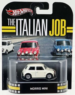 Hot Wheels Morris Mini The Italian Job Retro Entertainment X8905 NRFP Off White - Image 1 of 4