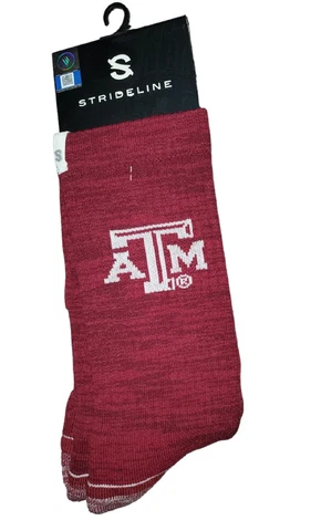 Texas A&M Aggies Socks Strideline Crew Knit University NCAA Athletic Wear Cover