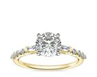 0.80 Ct Solitaire IGI Lab Grown Diamond Promise Rings For her 14K Yellow Gold