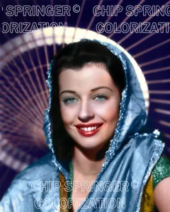 GAIL RUSSELL in Calcutta (Smile) | COLOR PHOTO BY CHIP SPRINGER - Picture 1 of 1