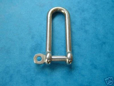 5mm STAINLESS STEEL 316 Long Pattern D Shackles