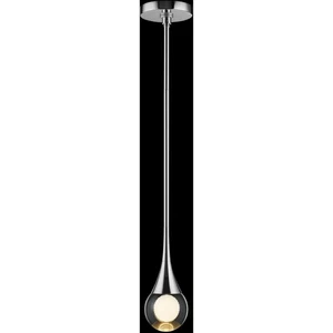 Lite Source LS-19185PN Luna IV 1 Light 4.75 inch Nickel Pendant Ceiling Light - Picture 1 of 5
