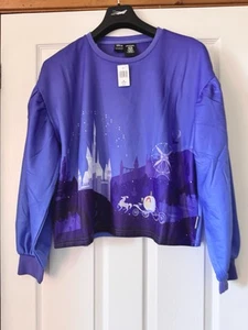 Disney Her Universe Cinderella Sweatshirt Size M BNWT Oversized Jumper Sweater - Picture 1 of 4