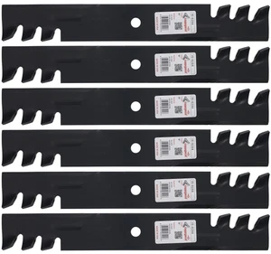 (6) Cuchillas dentadas Rotary® para cubierta Scag® 482878 A48185 A48108 36" 52" 54" - Imagen 1 de 7