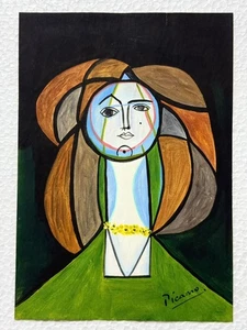 Pablo Picasso (Handmade) Drawing on antique paper Signed and Sealed size 21x29.5 - Picture 1 of 3
