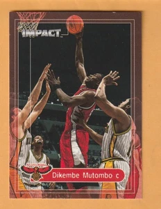 Dikembe Mutombo Atlanta Hawks 1999-00 SkyBox Impact #154 HOF Georgetown Hoyas - Picture 1 of 2