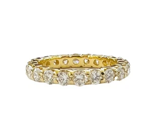 Natural Diamond 1.85 Carat 14K Endless Stackable Eternity Band Ring Size 6.5 - Picture 1 of 11