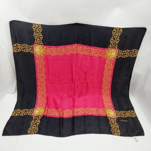 SIN TARIFA Chanel Bufanda Roja Seda 100% Oro Seda 100% 4253491 - Imagen 1 de 10