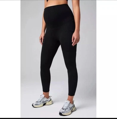 NWOT Fabletics Womens PureLuxe High-Waisted Maternity 7/8 Legging Black Size XXL - Image 1 of 4