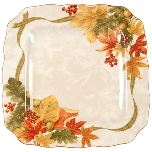 222 Fifth Autumn Celebration Square Dinner Plate 8441022 - Picture 1 of 1