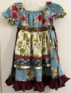 Grembiule Matilda Jane "Paint By Numbers" vestito bambina taglia 8 *RARO* SPEDIZIONE GRATUITA! - Foto 1 di 6