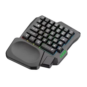 Gaming-Tastatur, Einhand-Tastatur, USB-Kabel, 35 Tasten, Ergonomische RGB-H7789 - Bild 1 von 7