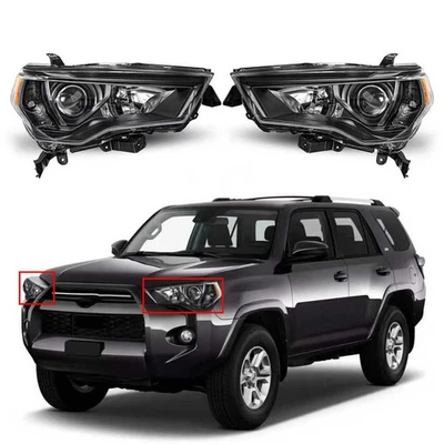 Для 2014-2020 Toyota 4Runner черный проектор фары фары фары комплект левый + правый - Изображение 1 из 4
