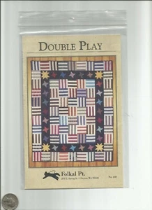 A Double Play BOM QUILTING PATTERN di Folkal Pt.  - Sharon Welch - Foto 1 di 1