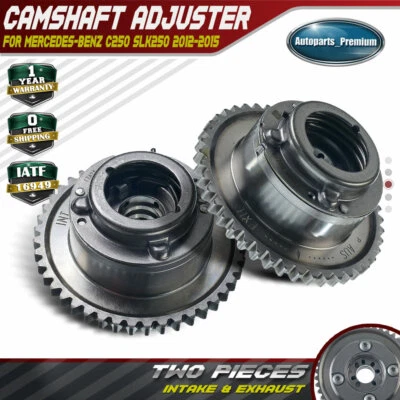 2x Actuadores ajustadores de árbol de levas para Mercedes Benz C250 SLK250 admisión y escape Foto 1 de 4
