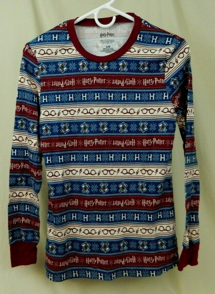 Camisa Harry Potter Estampado Completo Manga Larga Juvenil Talla Grande Gafas Foto 1 de 4