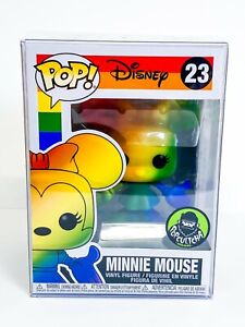 Disney Minnie Mouse Rainbow PopCultcha Exc Funko Pop Vinyl 23 with Pop Protector