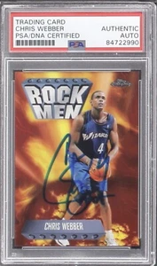Chris Webber Signed 1998-99 Topps Chrome Season's Best auto - Picture 1 of 2