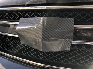 Carbon Fiber Colors Vinyl Sheets (2) Decal-Overla U-Cut for Bowtie Emblems - Picture 1 of 5