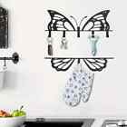 Metal Butterfly Key Hooks, Wall Mounted Hooks, Living Room Wall Decoration