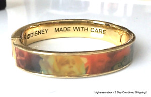 WOW Bracelet SIGNED TOM BINNS DISNEY Couture Clamper Bangle Gold tone lot y