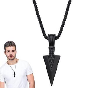 Mens Necklace Head Pendant Sweater Chain Necklaces Cool Jewelry Punk J9S6