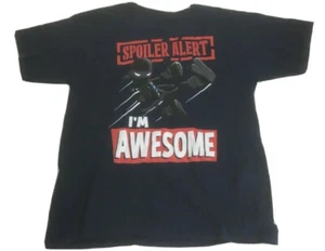 Ninja shirt Spoiler Alert Im Awesome Black Short Sleeve Crew Neck Youth 2XL - Picture 1 of 4