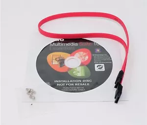 NERO MULTIMEDIA SUITE 10 ESSENTIALS INSTALL DISC W/SATA CABLE & SCREWS - NEW - Picture 1 of 1