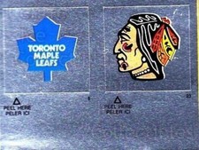 1984-85 O-Pee-Chee Stickers #006-023 Toronto Maple Leafs, Chicago BlackHawks