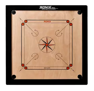 84cm 6mm Ronix Carrom Board Smooth High Quality + 24 Coins + Powder + Striker - Picture 1 of 2