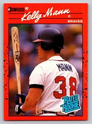 1990 Donruss - Rated Rookie Kelly Mann #46 (RC) - Image 1 of 2