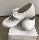 Infant Child White Dance Tap Shoes Size 10 In Box