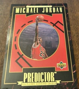 1995-96 Michael Jordan Predictor Lot (2) Player Of Week And Playoff Scoring Ldr - Bild 1 von 6